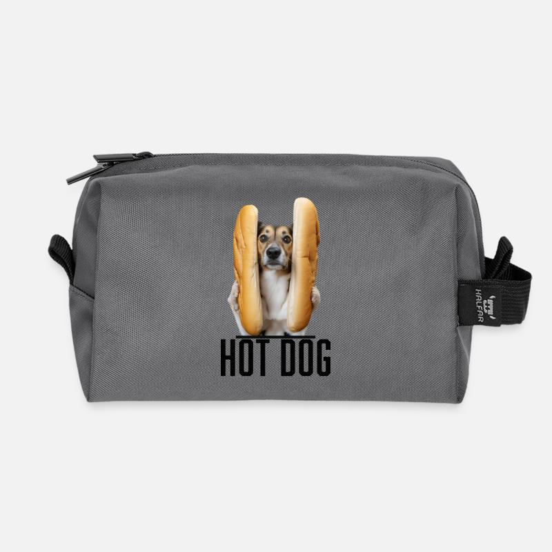 Hotdog - Recycelte Kulturtasche - Anthrazit
