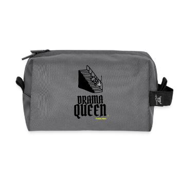 Oma ist die wahre Drama Queen - Recycelte Kulturtasche - Anthrazit - Vorne