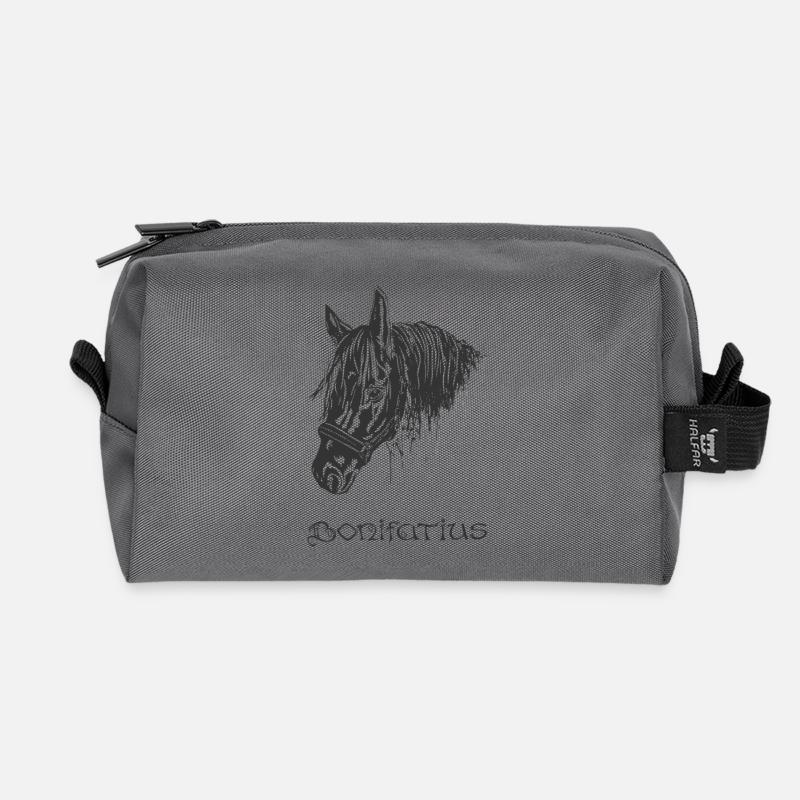 Boniface - Recycled Toiletry Zip Bag - anthracite