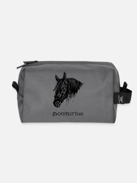 Bonifatius schwarz - Recycelte Kulturtasche - Anthrazit