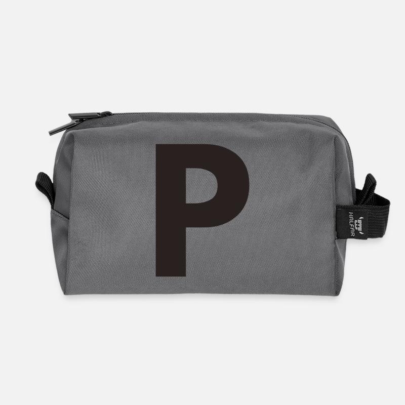 P - Recycelte Kulturtasche - Anthrazit
