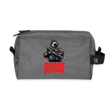 Nom de code Goose - Trousse de toilette en tissu recyclé - anthracite - Devant