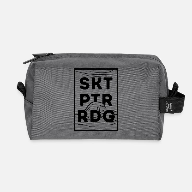 St.Peter-Ording - Recycled Toiletry Zip Bag - anthracite