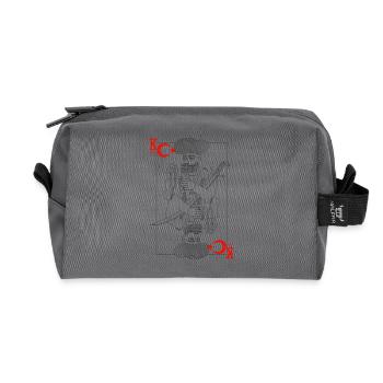 Tarot Roi d’Épée Turkiye Minmaliste - Trousse de toilette en tissu recyclé - anthracite - Devant