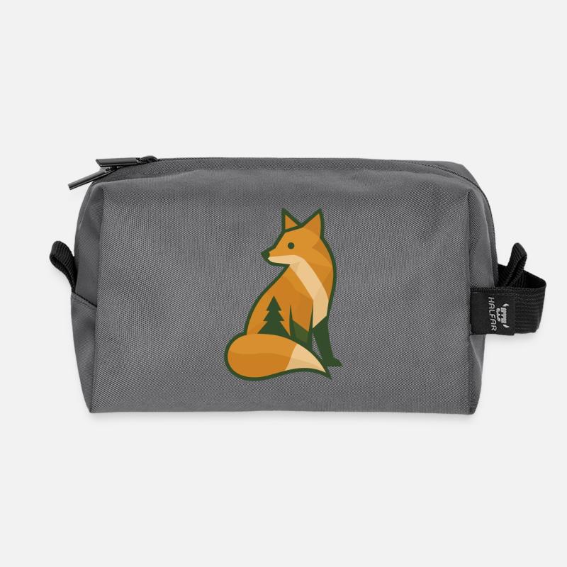 Waldfuchs - Recycelte Kulturtasche - Anthrazit