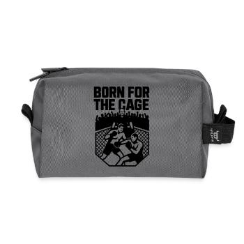 MMA Born For The Cage - Recycled Toiletry Zip Bag - anthracite - Front