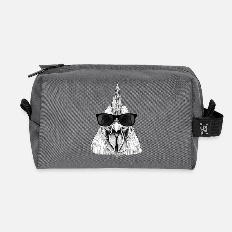 Hahn - Recycelte Kulturtasche - Anthrazit
