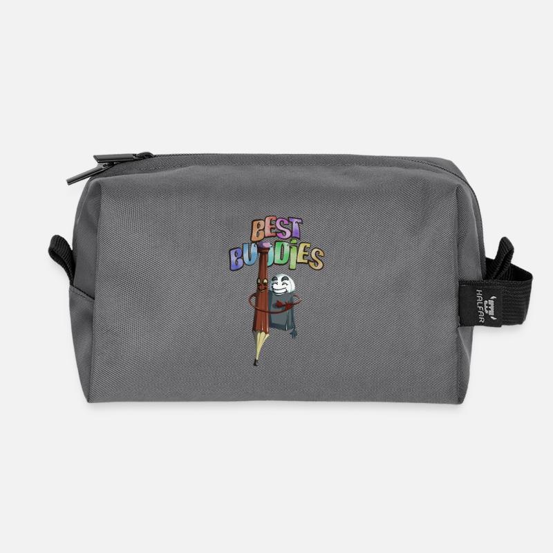 Best Friends Radierstift - Recycelte Kulturtasche - Anthrazit