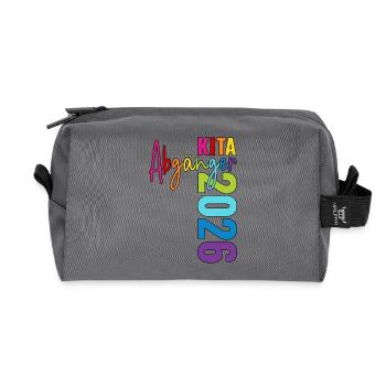 Kindergarten graduates 2026 - Recycled Toiletry Zip Bag - anthracite - Front