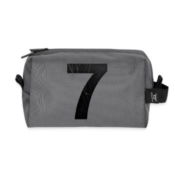 Grunge Seven Scratches - Recycled Toiletry Zip Bag - anthracite - Front