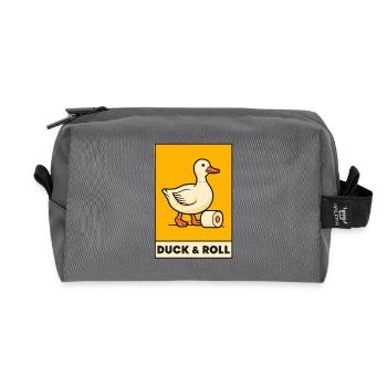 Duck & Roll - Recycelte Kulturtasche - Anthrazit - Vorne