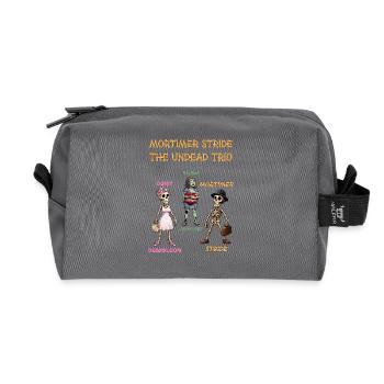 Mortimer Stride - La série d’animation du Trio des Morts-Vivants - Trousse de toilette en tissu recyclé - anthracite - Devant