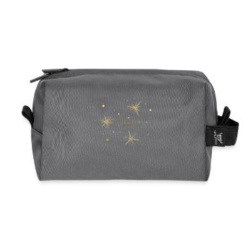 Frohe Weihnachten - Recycelte Kulturtasche - Anthrazit - Vorne