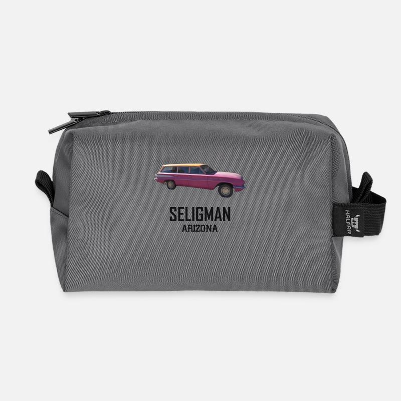 Oldtimer, Seligman, Arizona, Straße 66 USA - Recycelte Kulturtasche - Anthrazit