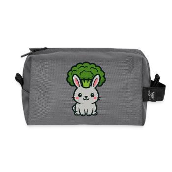 Bro-Bunny - Recycled Toiletry Zip Bag - anthracite - Front