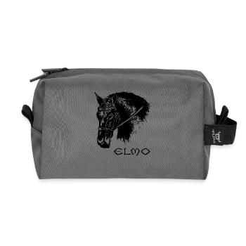 Elmo Dressage - Trousse de toilette en tissu recyclé - anthracite - Devant