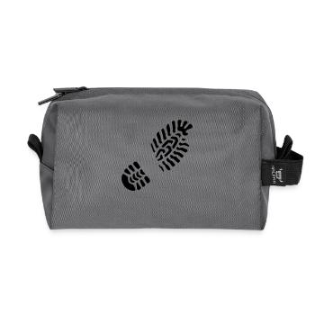 Empreinte gauche / droite Empreinte - Trousse de toilette en tissu recyclé - anthracite - Devant