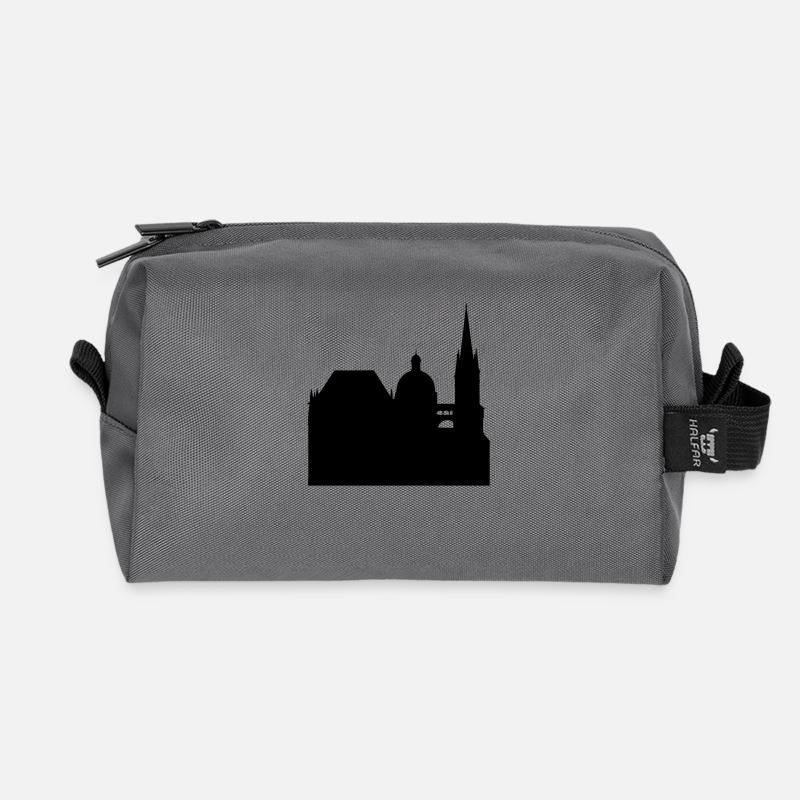 aachener dom - Recycelte Kulturtasche - Anthrazit
