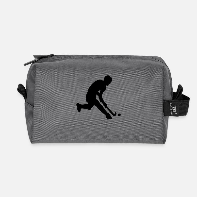 herrenhockey_1c - Recycelte Kulturtasche - Anthrazit