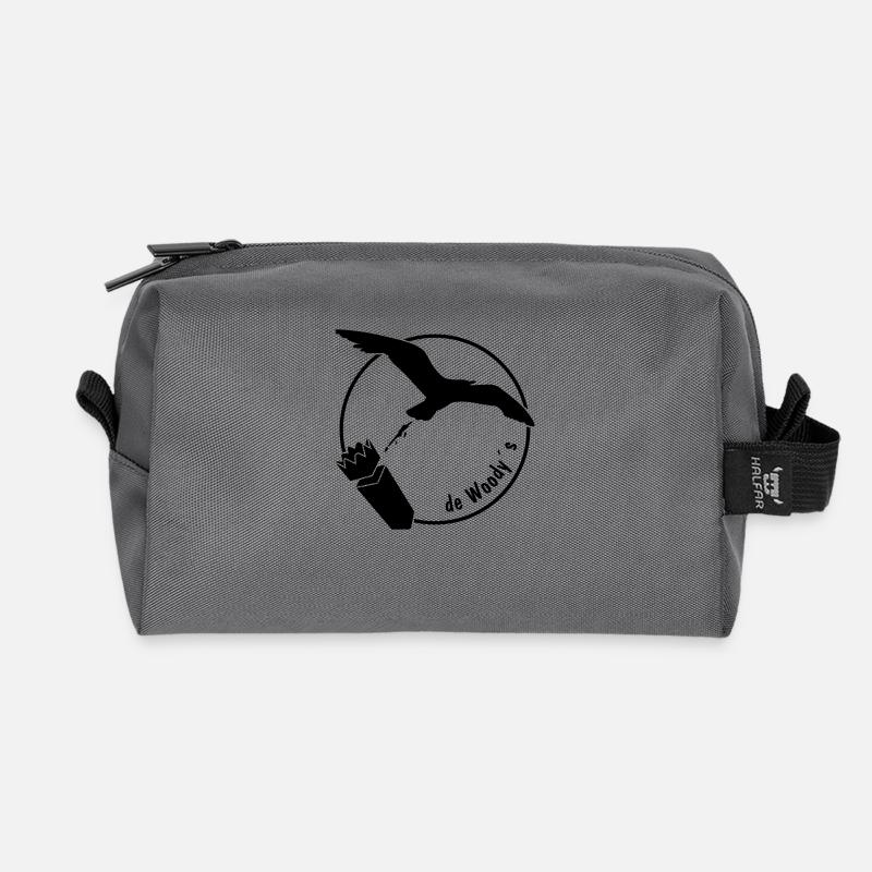 deWoodys Schiss - Recycelte Kulturtasche - Anthrazit