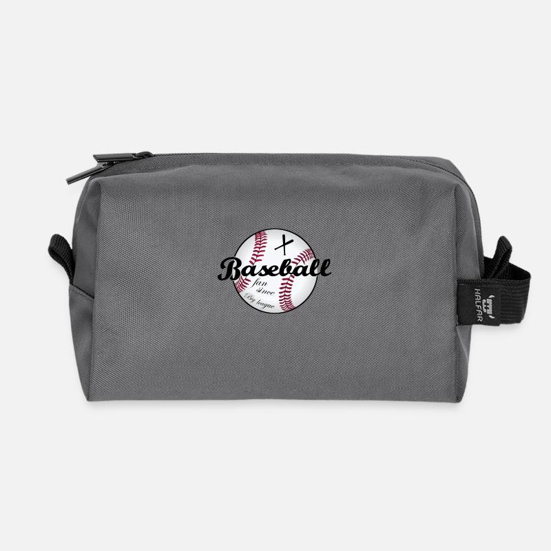 Big League Baseball - Recycelte Kulturtasche - Anthrazit