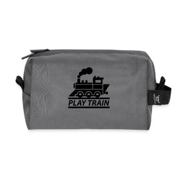 PLAY TRAIN - Recycelte Kulturtasche - Anthrazit - Vorne
