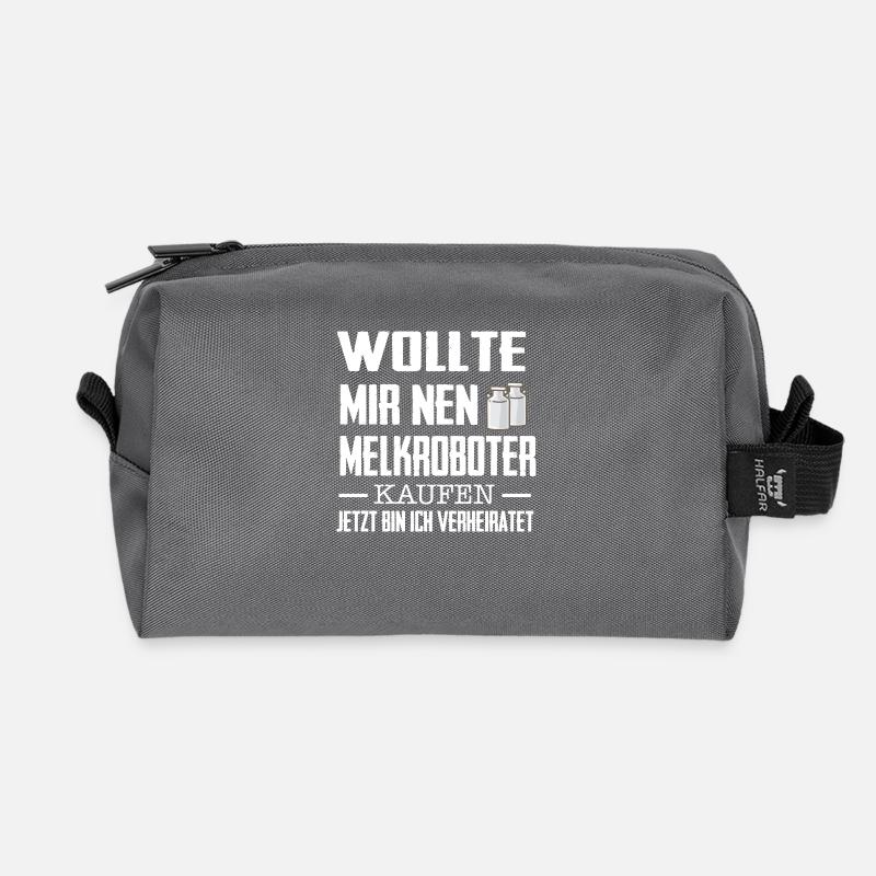 Melkroboter - Recycelte Kulturtasche - Anthrazit