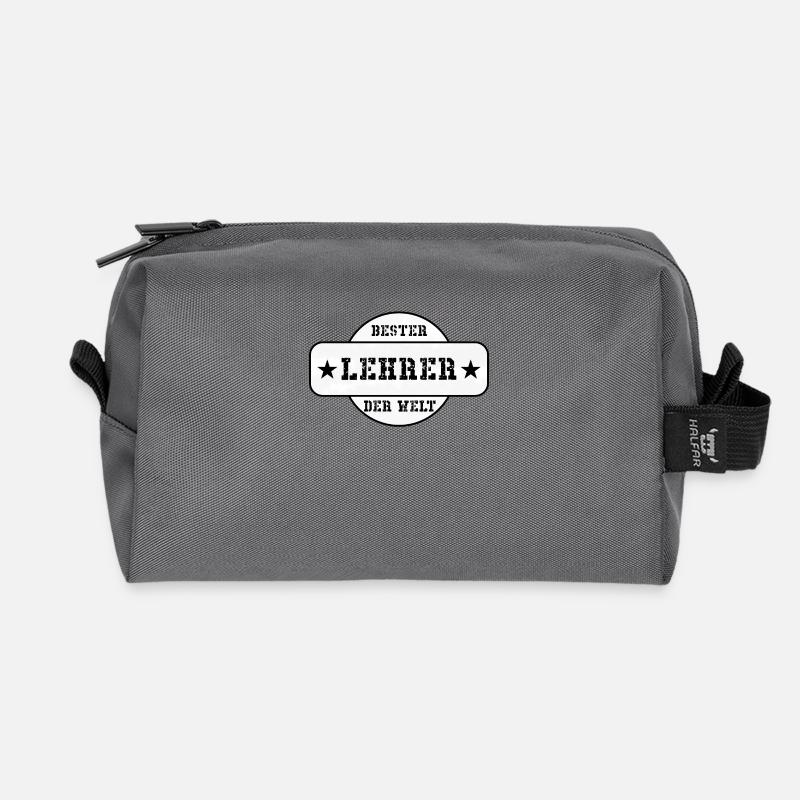 Bester Lehrer der Welt Weihnachten Geschenk Beruf - Recycelte Kulturtasche - Anthrazit