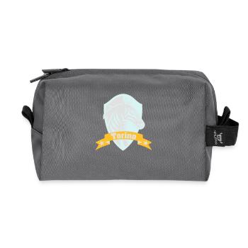 BIANCONERI DI TORINO - JUVENTUS 1897 - Recycelte Kulturtasche - Anthrazit - Vorne