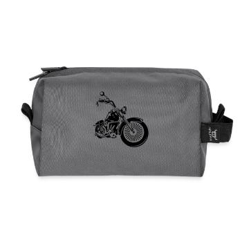 chopper - Recycled Toiletry Zip Bag - anthracite - Front
