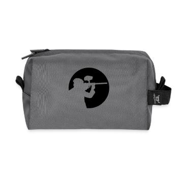 paintball - Recycelte Kulturtasche - Anthrazit - Vorne