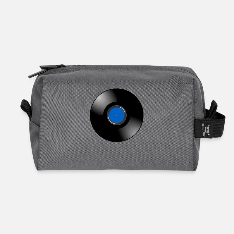 Schallplatte - Recycelte Kulturtasche - Anthrazit