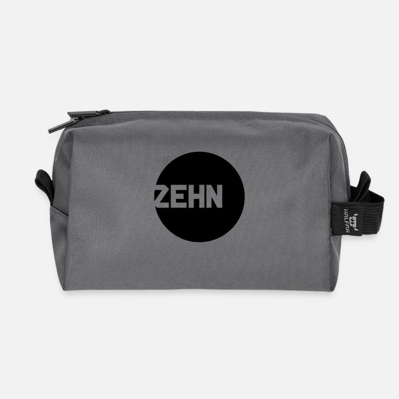 zehn__f1 - Recycelte Kulturtasche - Anthrazit