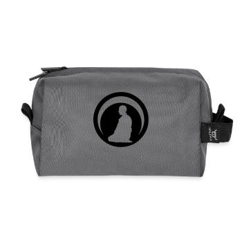 Japanische Kampfkunst Aikido Logo Club3 - Recycelte Kulturtasche - Anthrazit - Vorne