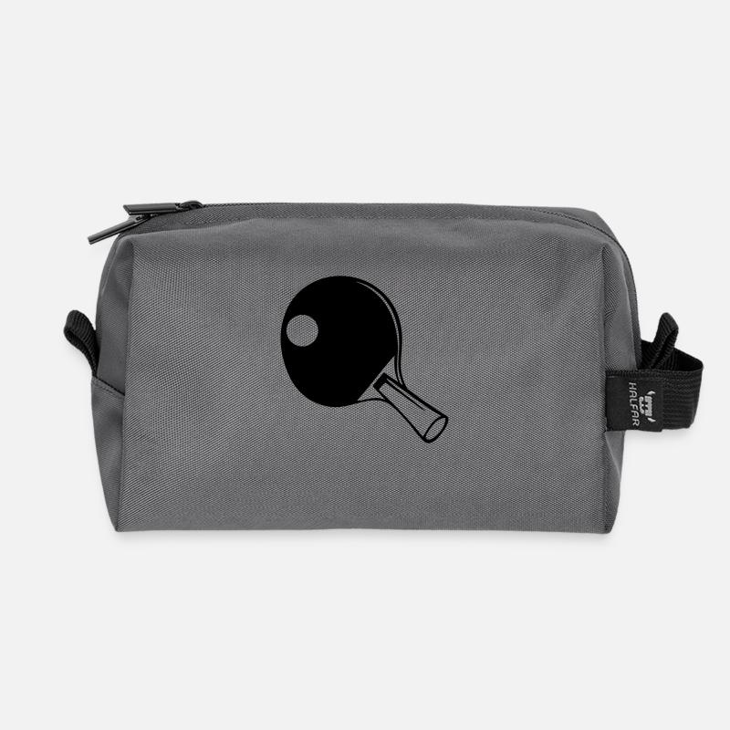 Tischtennis Schläger - Recycelte Kulturtasche - Anthrazit