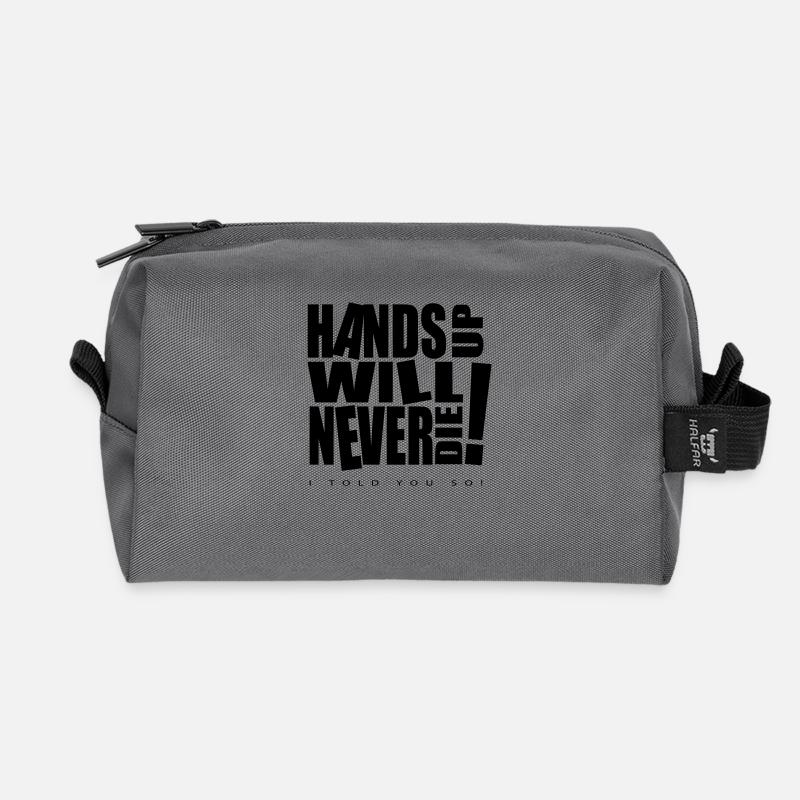 HUWND Logo Klassic - Recycelte Kulturtasche - Anthrazit