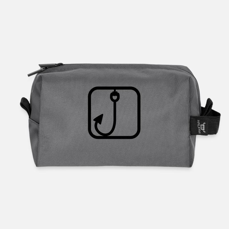 Fishing Sport - Recycelte Kulturtasche - Anthrazit