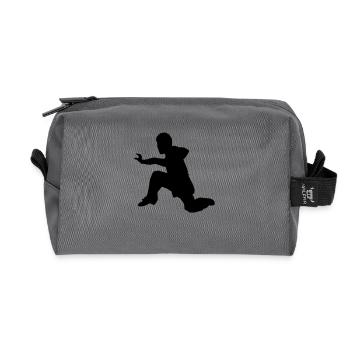 kung fu - Trousse de toilette en tissu recyclé - anthracite - Devant