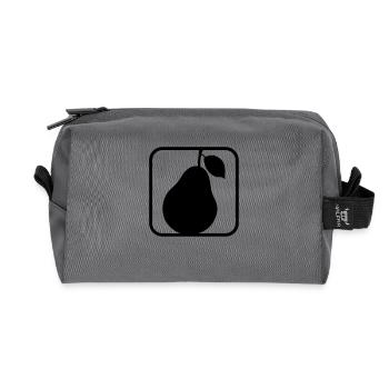 Pear Logo - Recycelte Kulturtasche - Anthrazit - Vorne