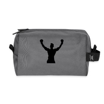 boxning winner design - Recycelte Kulturtasche - Anthrazit - Vorne