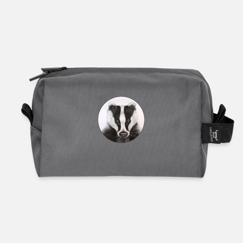 Badger /Badger - Recycled Toiletry Zip Bag - anthracite