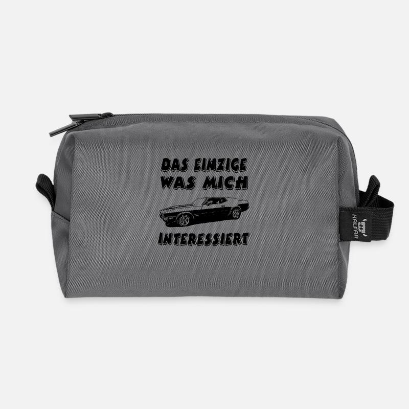 Auto - Recycelte Kulturtasche - Anthrazit