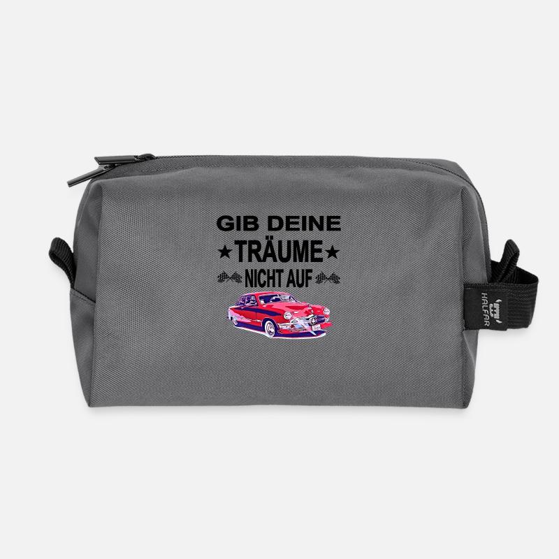 Auto - Recycelte Kulturtasche - Anthrazit