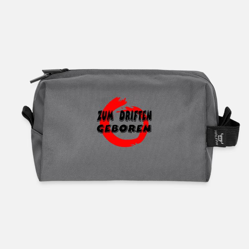 Auto - Recycelte Kulturtasche - Anthrazit