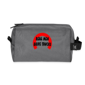 Truck - Recycled Toiletry Zip Bag - anthracite - Front