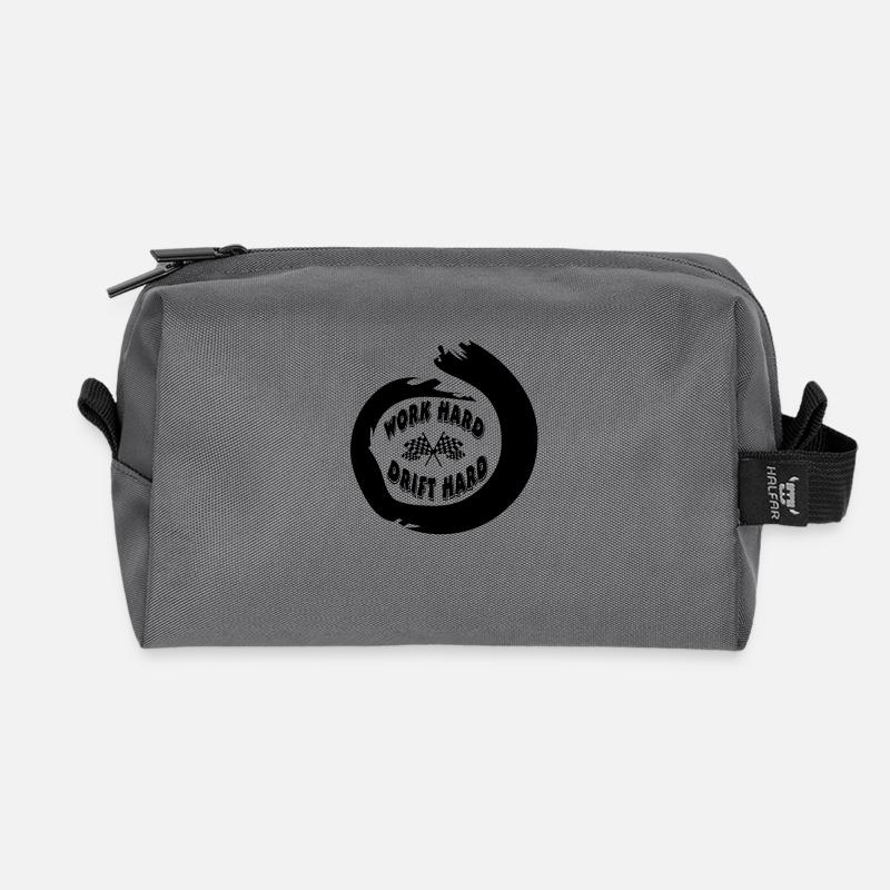 Auto - Recycelte Kulturtasche - Anthrazit