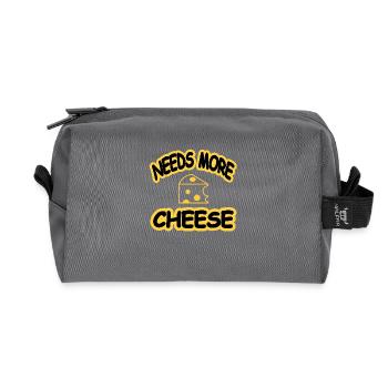 Cheese - Recycled Toiletry Zip Bag - anthracite - Front