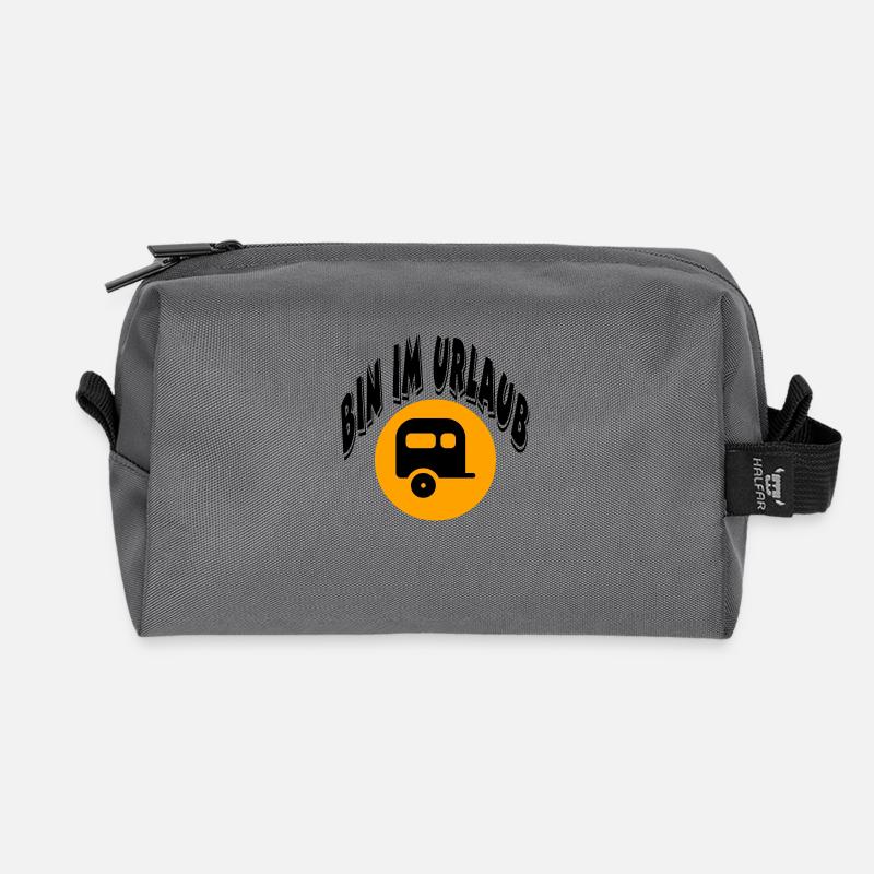 Camping - Recycelte Kulturtasche - Anthrazit