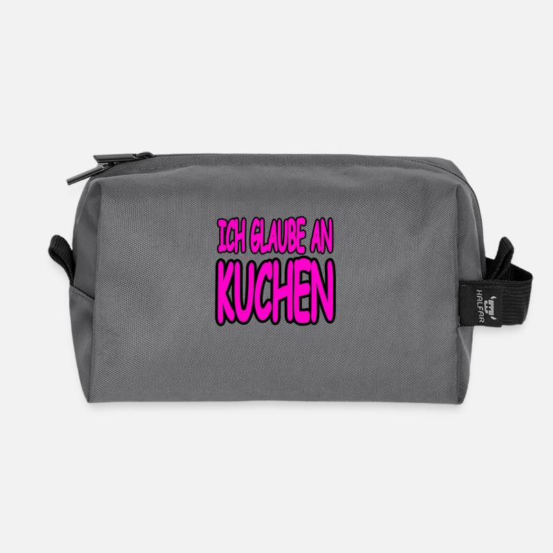 Kuchen - Recycelte Kulturtasche - Anthrazit