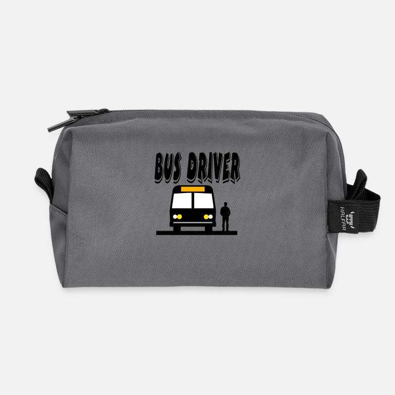 Bus - Recycelte Kulturtasche - Anthrazit